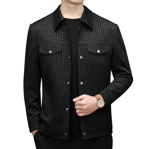 Veste col montant homme au design minimaliste épuré avec finitions soignées haut de gamme