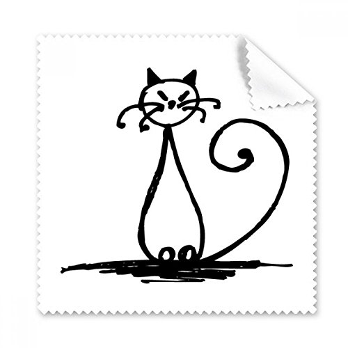 Nettoyer traces lunettes chiffon tissu microfibre écran chat mignon