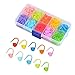 Produktbild Deolven Stricken Häkeln Locking,120er Pack Farbige Maschenmarkierer Strick Häkeln Nadel Sicherheitsnadel Häkelmarkierungs Nadelclips mit Aufbewahrungsbox