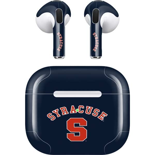 Skinit Decal Audio Skin Compatible with Apple AirPods (3rd Gen, 2021) - Officially Licensed Syracuse S Blue Design
