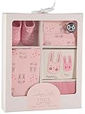 Rene Rofe Baby 5-Piece Newborn 0-6 Months New Baby Gift Set (Pink Bunny) (RC905)