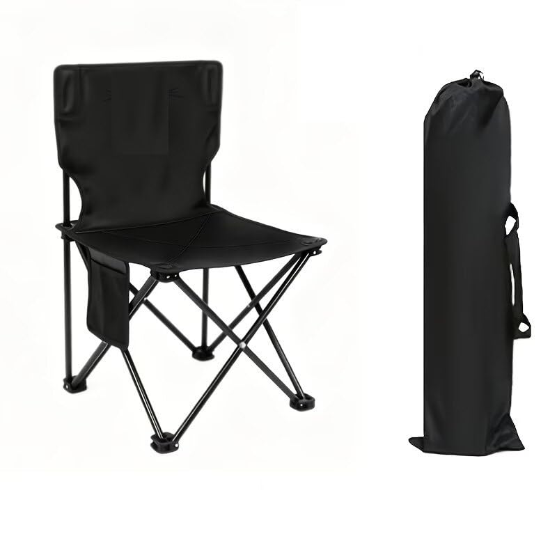 Folding Chair Big - Portable Foldable Nylon Base Fabric Camping Chair for Fishing Beach Picnic Outdoor Chairs (Moon Chair)-image-9