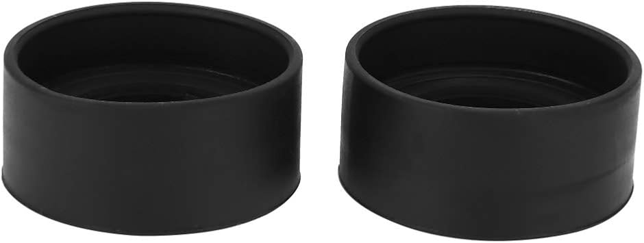 Eyepiece Cover 2PCS 36mm Inner Diameter Binocular Rubber Eyepiece Eye Guards Cups Shield for 32-36mm Stereo Microscope Eyepieces Eyeshields KP-H2 flat angle
