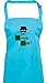 Shirtinstyle Delantal Delantal Breaking Bad Wanna Cook, Muchos Colores - Turquesa, 72 x 86 cm