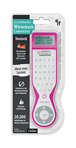 IF Electronic Dictionary Bookmark Single Language Definitions -German,Pink