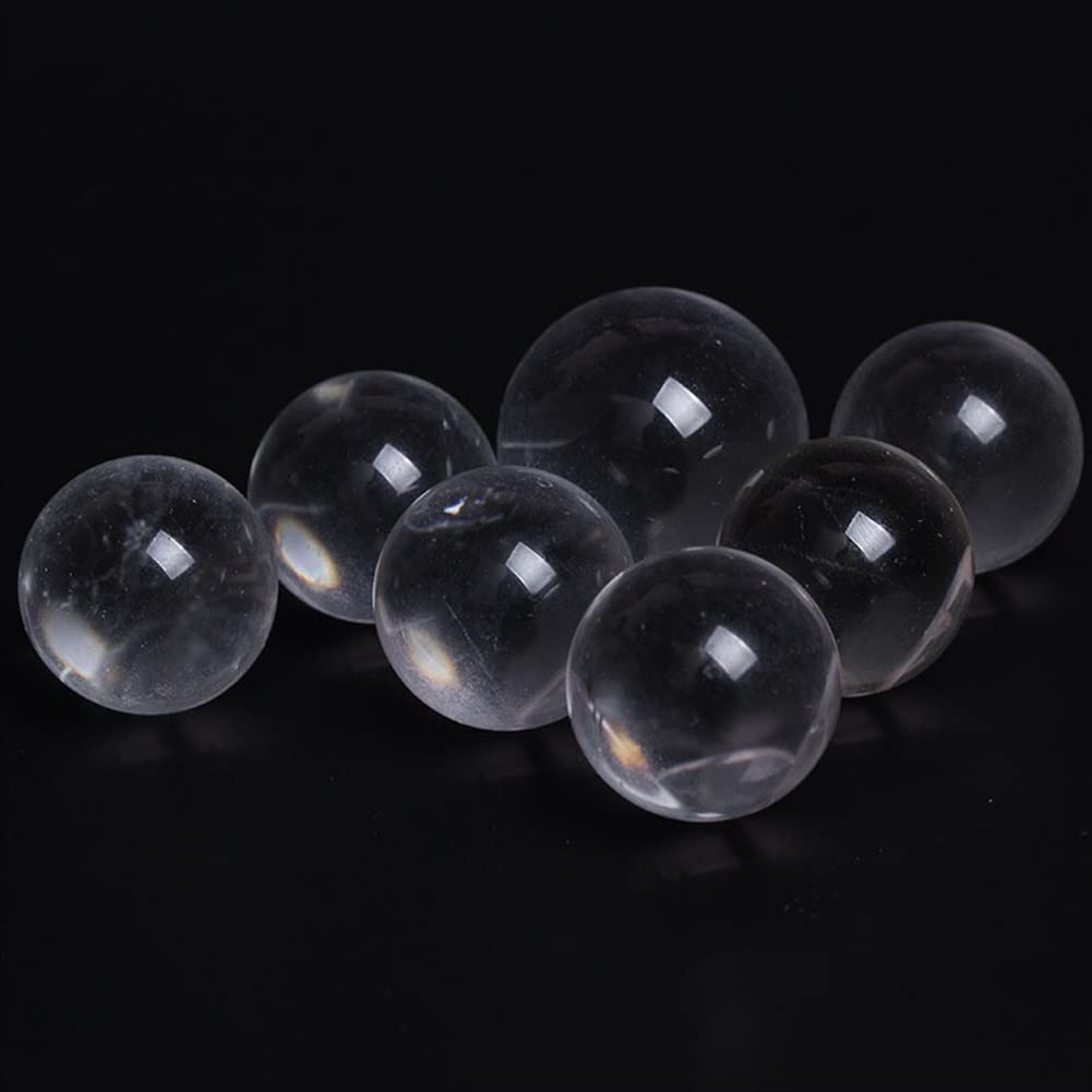 Piedra de cristal Bola de cristal de cuarzo transparente natural Decoración de la habitación de siete estrellas