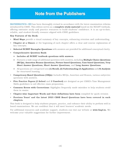Image of Full Marks Mathematics Part-1 Complete Study Material Class 12 | Based on NCERT Textbook Mathematics (Part 1) and CBSE Syllabus | Includes ... Papers and More | For March 2027 Examination