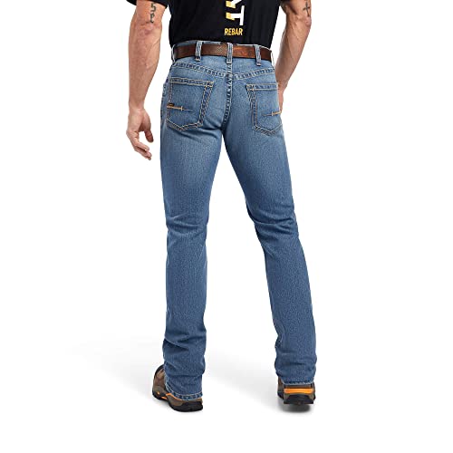 ARIAT Rebar M4 Low Rise DuraStretch Edge Boot Cut Jean2