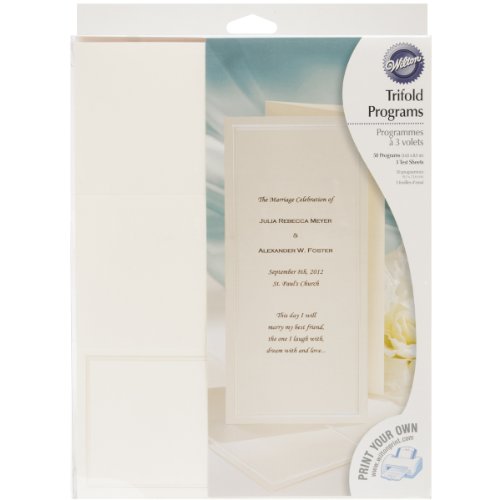 Wilton Ivory Keeping with Tradition Trifold Programs