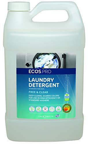 Earth Friendly Products Proline PL9764/04 ECOS Free and Clear Liquid Laundry and Microfiber Detergent, 1 gallon Bottles (Case of 4)