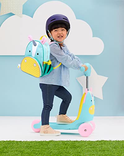 Skip Hop Kids 3-in-1 Baby Activity Push Walker & Ride On Scooter Toy, Unicorn - image 9