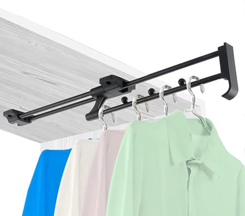Barra For Ropa Extraíble, Percha Extraíble Ajustable For Pantalones, Almacenamiento De Ropa, Sala De Estar, Dormitorio, Comedor, Contenedores De Almacenamiento(30cm)