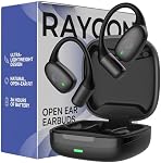Raycon Essential Open Earbuds – True Wireless Open Ear Bluetooth 6.0 Headphones, Ultra-Lightweight, Comfort Hook Design, IPX5 Water Resistant, 36 Hours of Battery Life (Black)