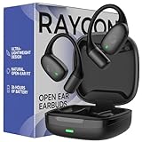 Raycon Essential Open Earbuds – True Wireless Open Ear Bluetooth 6.0 Headphones, Ultra-Lightweight, Comfort Hook Design, IPX5 Water Resistant, 36 Hours of Battery Life (Black)