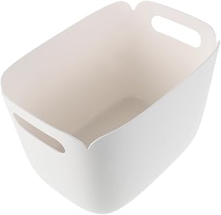 Plastic Organizer Bins Small White Minimalist Home Storage Bins