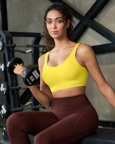 Image of RUNNING GIRL Sports Bra for Women High Support, Molded Cup Supportive High Impact Sports Bras with Sewn in Pads