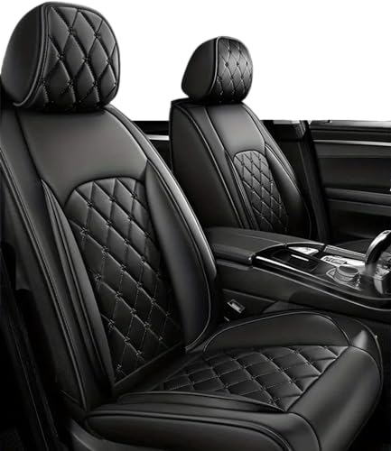 ANKIV Premium Faux Leather Fully Covered Car Seat Cover Custom Fit for Hyundai Tucson 2007-2023 2024 Non-Slip Interior Seat Cushions Protectors (Full