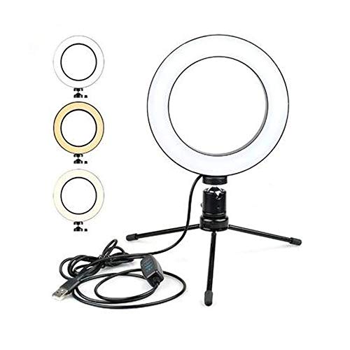 Anel de Luz LED 16 cm Youtuber Blogueira + Tripé