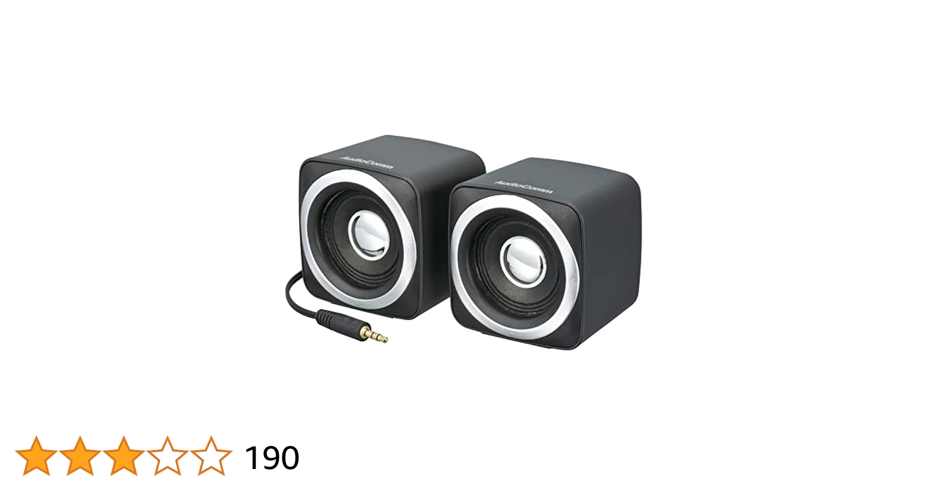 【未使用品】スマホ用ミニスピーカー　4個セット Amazon.co.jp: オーム電機 ステレオミニスピーカー ホワイト ASP