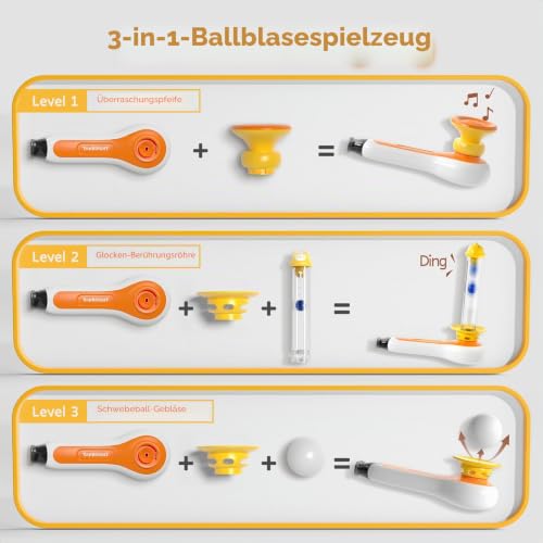TOP Bright 3-in-1 Montessori-Spielzeug ab 3 Jahren, Ballblasen, schwimmenden Blasrohrbällen – sensorisches Babyspielzeug, Feinmotorik… – Ansicht 3