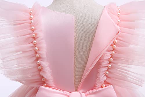 Weileenice Flower Girl Dress Ruffle Tulle Toddler Wedding Pageant Ceremony Birthday Party Evening Tutu Dresses4