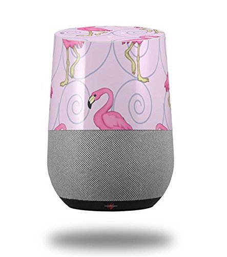 Flamingos on Pink - Decal Style Skin Wrap fits Google Home Original (Google Home NOT Included)