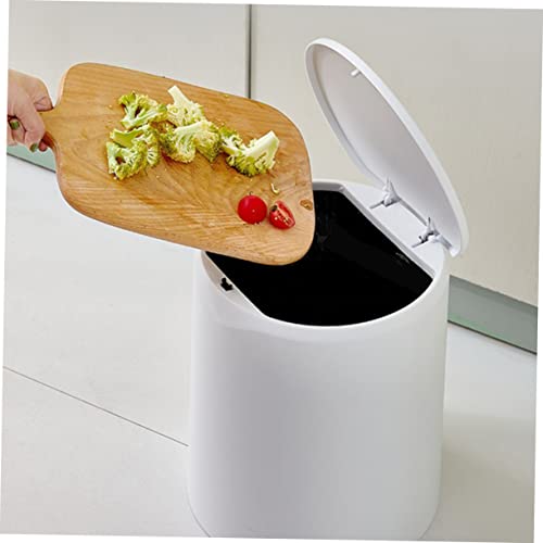 Caneca de basura Happyyami rectangular blanca miniatura 6