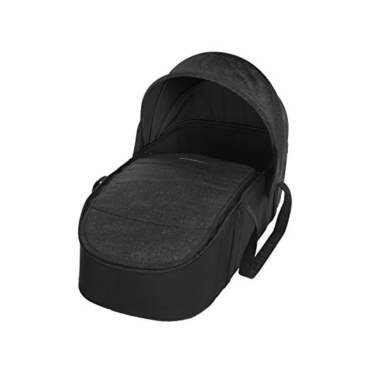 Bébé Confort CAPAZO BLANDO LAIKA 'Nomad Black' - Capazo Blando, exclusivo para cochecito Laika, color negro