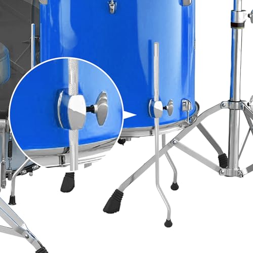 Nishiyuenyi AAA78017023 3Pcs Tom Leg For Drum Percussion Instrument Parts Replacement Parts Diy, Drum Fitting Drum Support Leg Floor Tom Leg Bracket Feet Anti-Slip thumb #3