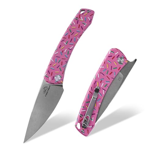 FreeTiger Pink Front Flipper Knife
