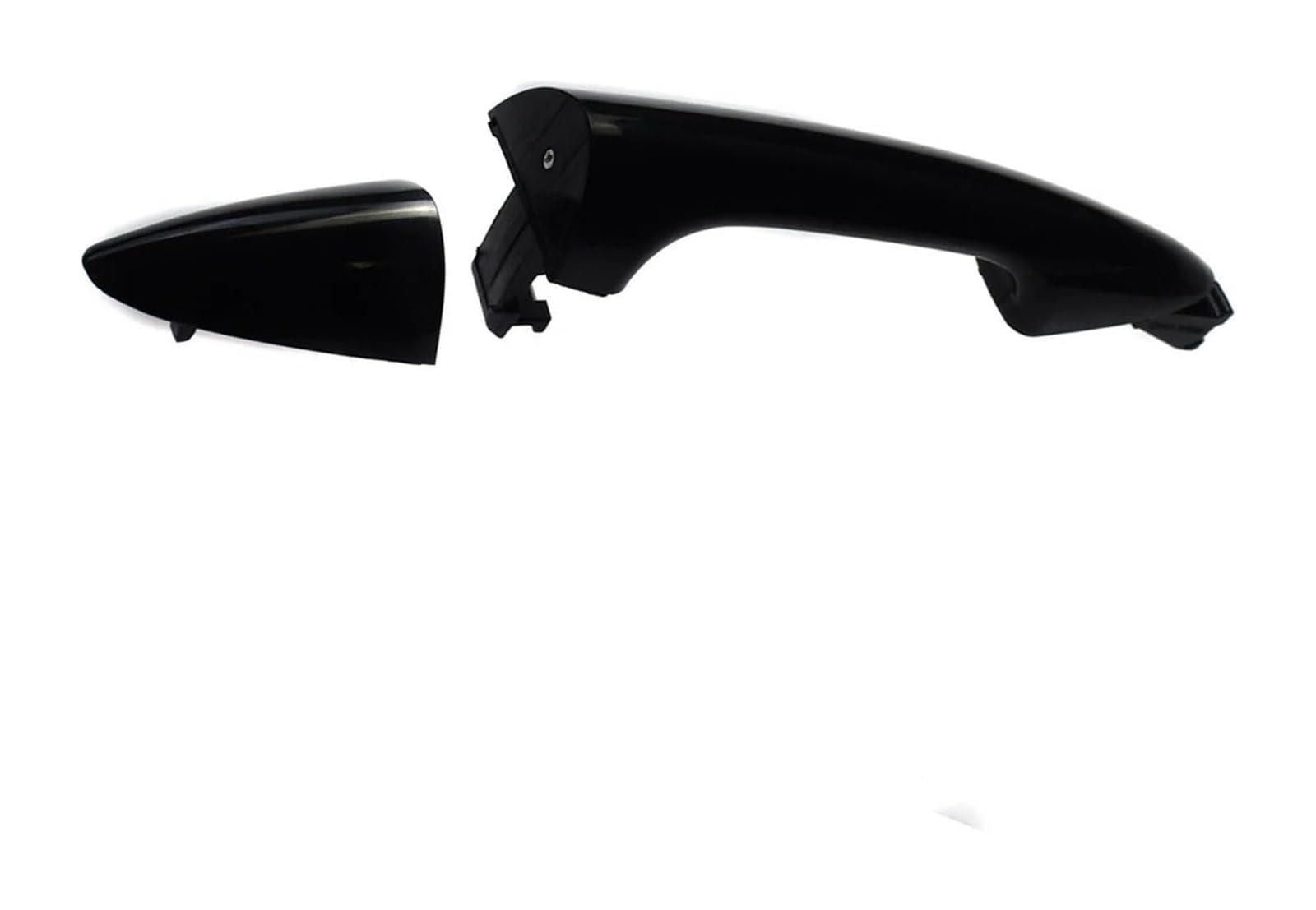 WEKPOPMEVL Outside Door Handle Cover for Hyundai for Accent Car Exterior Front Right Door Handle Black ABS Plastic Without Key Hole 82661-1R000 Side