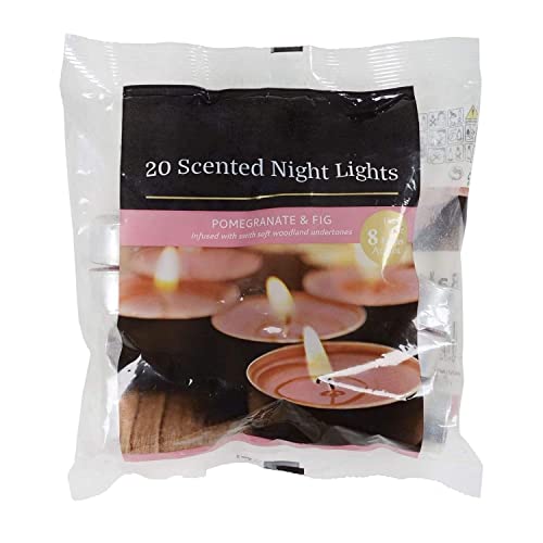 8 Hours Burning Tealights and Scented Candles Pack, with Lon