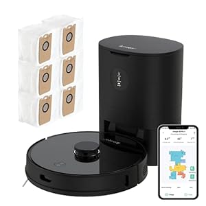 Arnagar S8 Pro Saugroboter mit Absaugstation, 3500Pa Saugkraft, Laser Navigation Kartierung, 220 min Laufzeit, Alexa…