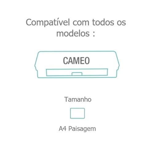 Base de Corte Helíaco A4 Paisagem 40m com Cola Compatível para Silhouette Cameo