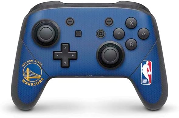 Skinit Decal Gaming Skin Compatible with Nintendo Switch Pro Controller - Officially Licensed NBA Golden State Warriors Jersey Design