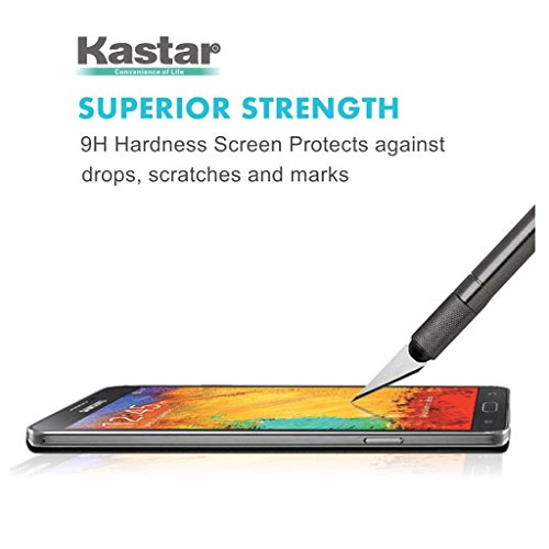 Kastar Note 3 Screen Protector (2-Pack), Premium Tempered Crystal Clear Glass Screen Protector For Samsung Galaxy Note 3, Note Iii, N9000 At&T, T-Mobile, Sprint, Verizon Smartphone #TOP2