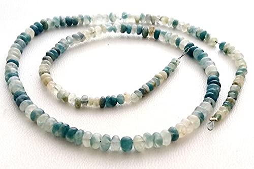 Perles de saphir rondelles lisses bicolores de 2 mm à 5 mm pour enfilage en rang de 40 cm E1572