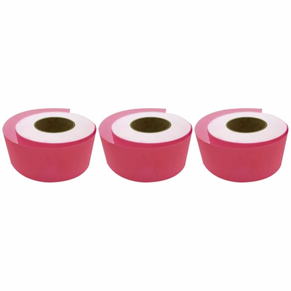 3 Ace Crafts (Pack of 3) Straight Edge Poster Paper Border Roll- (48mm x 50 Meters) - (Candy Pink) School/Office, Classroom Decoration, Fade Resistant Paper, Black Board Border Display Rolls