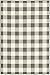 HomeRoots Grey Polypropylene 9???x13??? Gray and Ivory Gingham Indoor Outdoor Area Rug