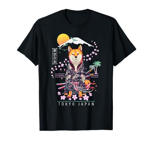 Shiba Inu | Japanese Aesthetic | Kirschblüten Japan T-Shirt