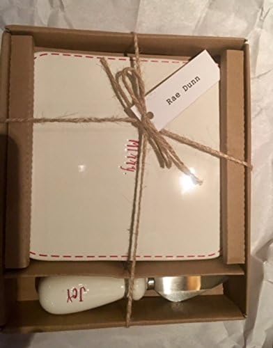 Rae Dunn CHEESE/CUT Merry with Joy Cheese knife