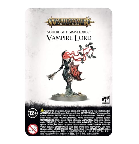 Figurine Warhammer AoS Vampire Lord Soulblight Gravelords pour armée de jeux de stratégie