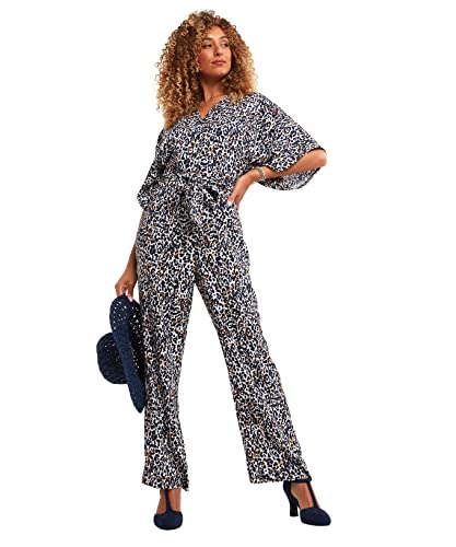 Joe Browns Damen Schmeichelnder Vintage-Tieraufdruck mit weitem Bein Overall, Multi, 38 Cover
