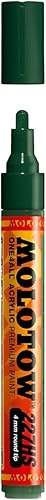 MOLOTOW ONE4ALL - Marcador de pintura acrílica, 0.157 in, verde futuro, 1 cada uno (227.222)