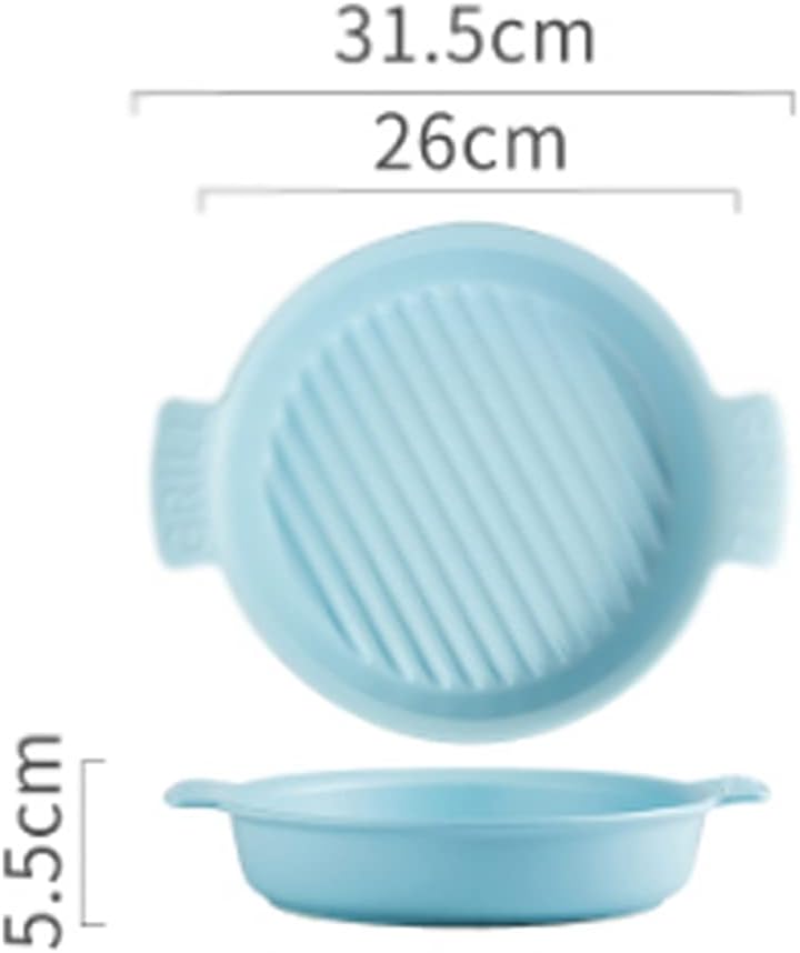 Fish Bowl Household Ceramic Soup Bowl Boiled Fish Fish Bowl Large Basin Large cart Steamed Vegetable Bowl (Size: E) ()