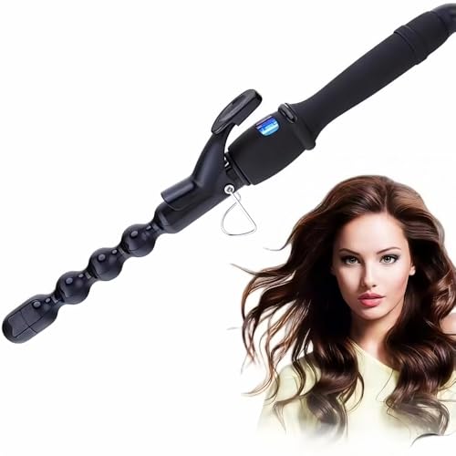 JINDIN Bubble Curling Iron Ceramic 1” Curling Wand Beach Wave Bubble Wand Curler for Long Hair Fast Heating Hair Iron