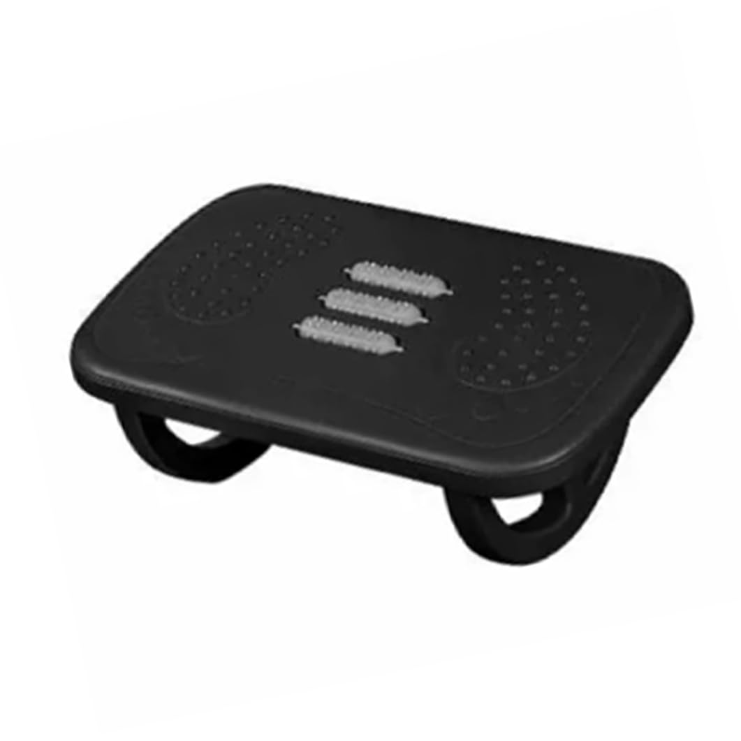 Ergonomische Fußstütze, Unter Dem Schreibtisch Mit Fußmassagerolle, Maximale Belastung 120 Kg, Schwingt Hin Und Her, Um Die Körperhaltung Zu Verbessern, For Arbeit Im Heimbüro(Black)
