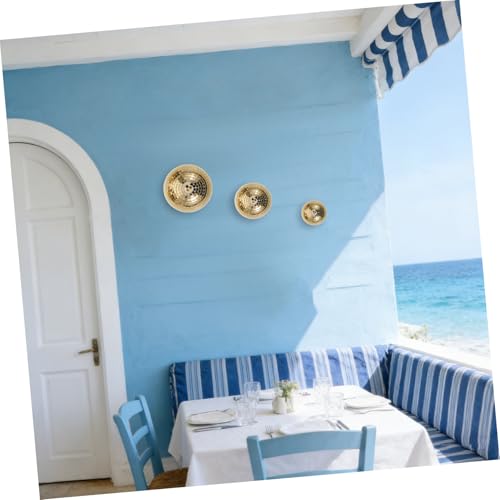 Set de 3 bolas espejadas doradas para colgar, globos reflectantes de vidrio con instalación fácil y ambiente reflectante, para decoración de eventos de baile y DJ miniatura 6