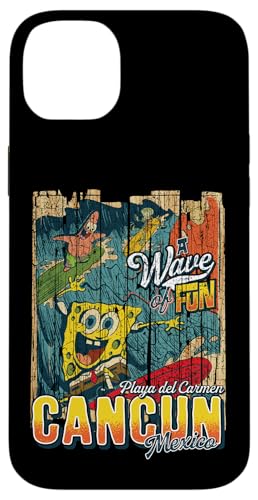 Carcasa para iPhone 14 Plus Bob Esponja Oficial Pantalones Cuadrados Wave of Fun Cancún