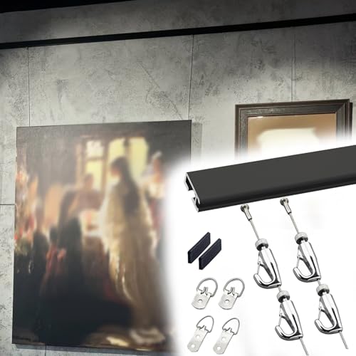 Kit de suspension pour cadre et tableau avec câble alu 3m